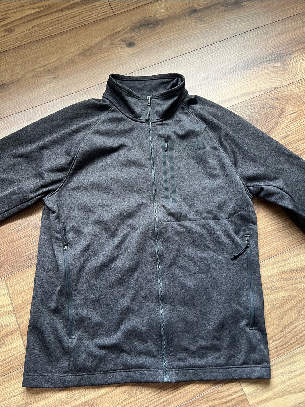 The North Face Gordon Lyons Full Zip Fleece Jacket Heather Gray Men's M